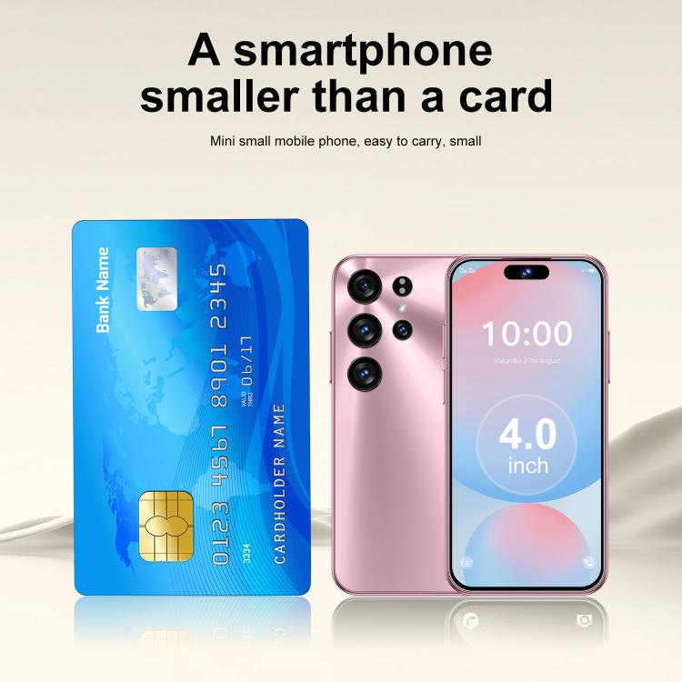 S25 Mini / ZKM10, 2GB+16GB, 4.0 inch Android 10 MTK6580M Quad Core, Network: 3G, Dual SIM(Pink) - free shipping - PMc TechLife - Order now!