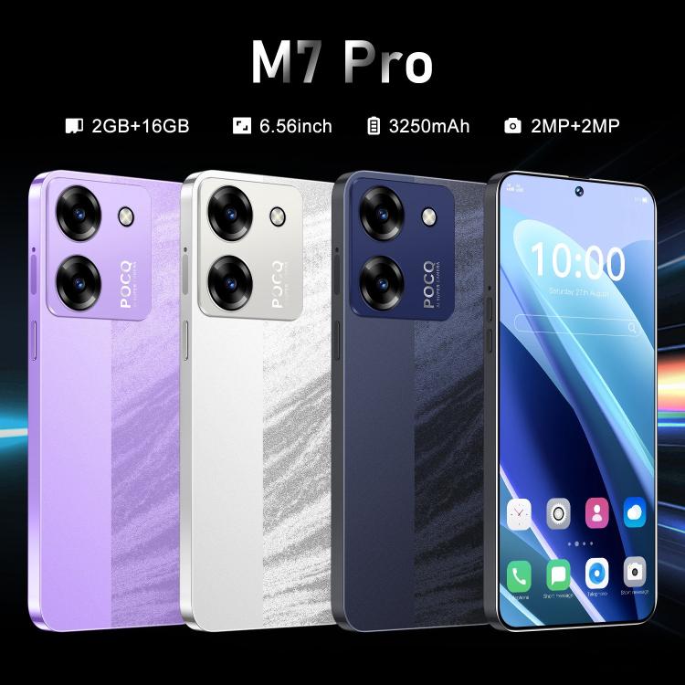 M7 Pro / ZKU289, 2GB+16GB, 6.56 inch Android 8.1 MTK6580A Quad Core, Network: 3G, Dual SIM, Plug:UK Plug(Black) - free shipping - PMc TechLife - Order now!