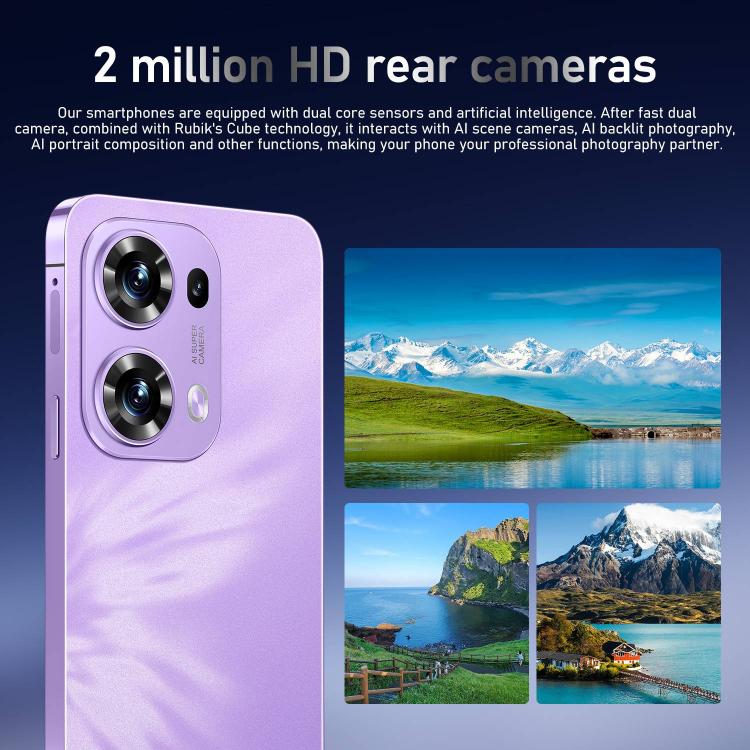 Reno13 Pro / ZKU290, 2GB+16GB, 6.56 inch Android 8.1 MTK6580A Quad Core, Network: 3G, Dual SIM, Plug:AU Plug(Purple) - free shipping - PMc TechLife - Order now!