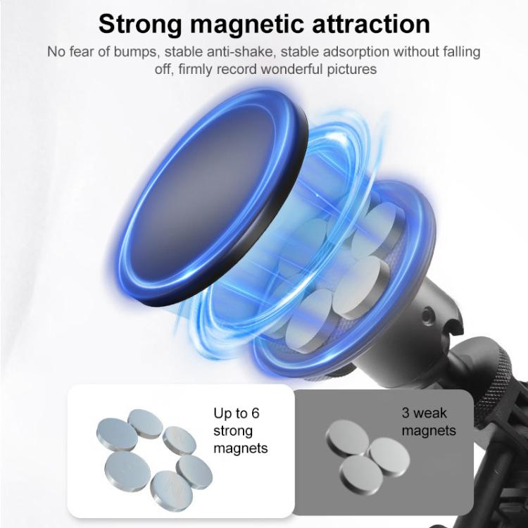 Strong Magnetic Round Base Aluminum Alloy Desktop Base - free shipping - PMC TechLife - Order now!