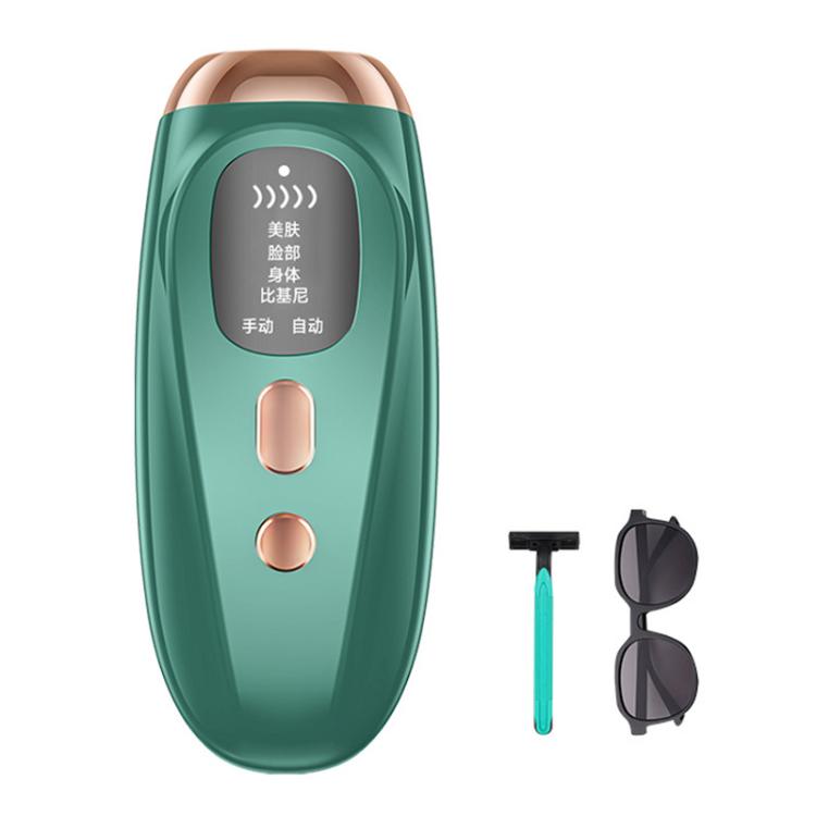 FY-B502 Portable Laser Hair Removal Device Photon Electric IPL Intense Pulse Hair Remover, EU Plug(Dark Green) - free shipping - PMC TechLife - Order now!