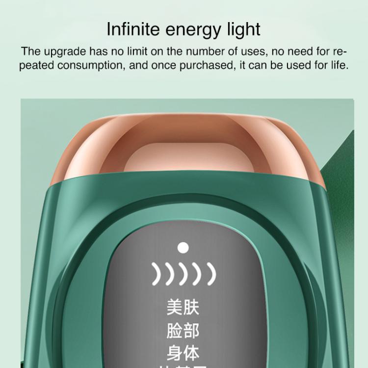 FY-B502 Portable Laser Hair Removal Device Photon Electric IPL Intense Pulse Hair Remover, UK Plug(Dark Green) - free shipping - PMC TechLife - Order now!