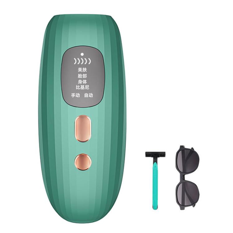 FY-B503 Portable Laser Hair Removal Device Photon Electric IPL Intense Pulse Hair Remover, UK Plug(Dark Green) - free shipping - PMC TechLife - Order now!