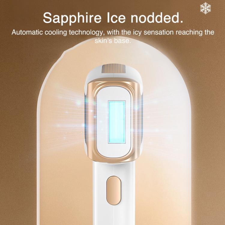 FY-B506 Sapphire Ice Sense Painless Strong Pulse Ice Point Skin Rejuvenation Hair Removal Device, EU Plug(Orange) - free shipping - PMC TechLife - Order now!
