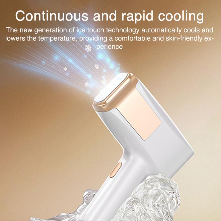 FY-B506 Sapphire Ice Sense Painless Strong Pulse Ice Point Skin Rejuvenation Hair Removal Device, EU Plug(Orange) - free shipping - PMC TechLife - Order now!