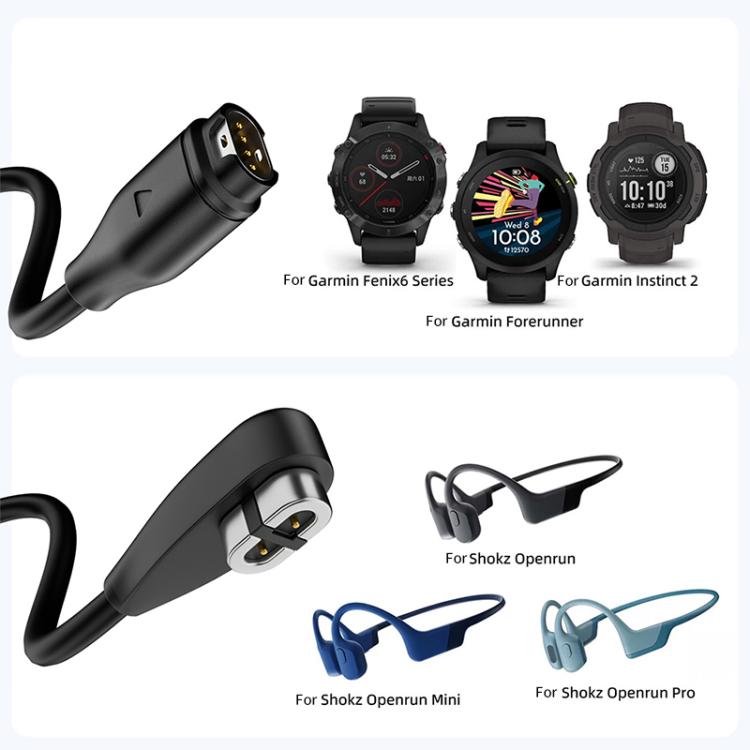 2 in 1 Earphone & Smart Watch Charging Adapter Cable for Shokz & Garmin, Interface:Type-C - Earphone Adapter by PMC TechLife | Online Shopping South Africa | PMC TechLife | Buy Now Pay Later Mobicred