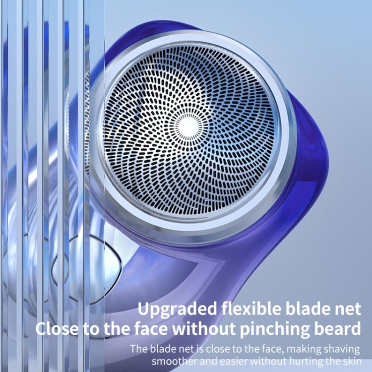 WG-P10X Portable Rechargeable LED Digital Display Electric Shaver(Gradient Blue) - free shipping - PMC TechLife - Order now!