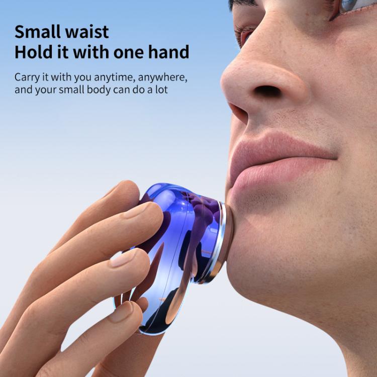 WG-P10X Portable Rechargeable LED Digital Display Electric Shaver(Gradient Blue) - free shipping - PMC TechLife - Order now!