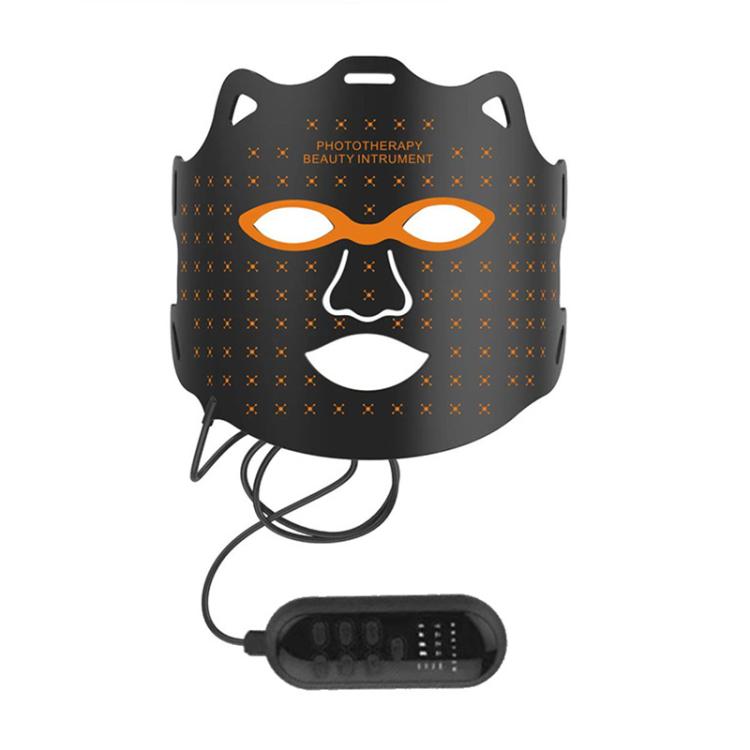 WG-SP-1103 LED Colorful Photon Rejuvenation Mask Facial Beauty Instrument, Infrared, Plug:EU Plug(Black) - free shipping - PMC TechLife - Order now!