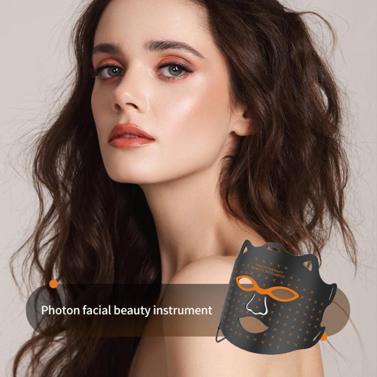 WG-SP-1103 LED Colorful Photon Rejuvenation Mask Facial Beauty Instrument, Infrared, Plug:EU Plug(Black) - free shipping - PMC TechLife - Order now!