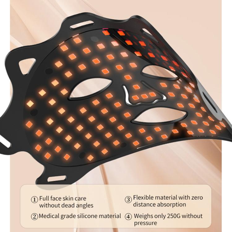 WG-SP-1103 LED Colorful Photon Rejuvenation Mask Facial Beauty Instrument, Regular, Plug:US Plug(Black) - free shipping - PMC TechLife - Order now!