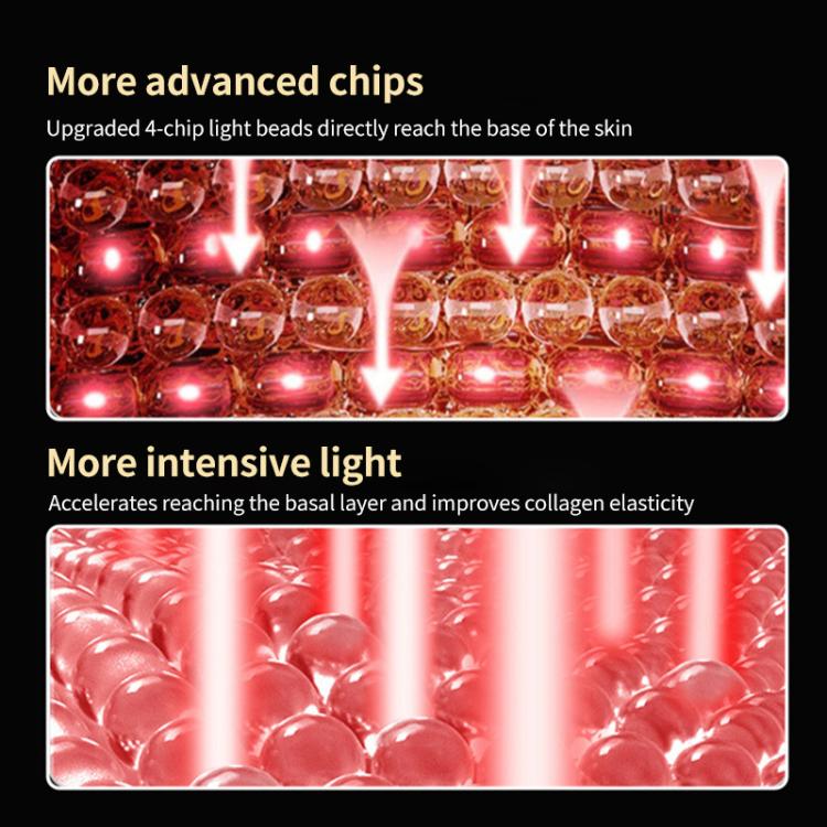 WG-B-M03 Vibration Massage Photon Mask Photon Rejuvenation Facial Beauty Device, EU Plug(Black) - free shipping - PMC TechLife - Order now!