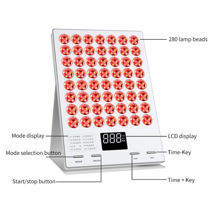 WG-YM-8005 280 LED Lamp Beads Beauty Device Photon Rejuvenation Instrument, US Plug(White) - free shipping - PMC TechLife - Order now!