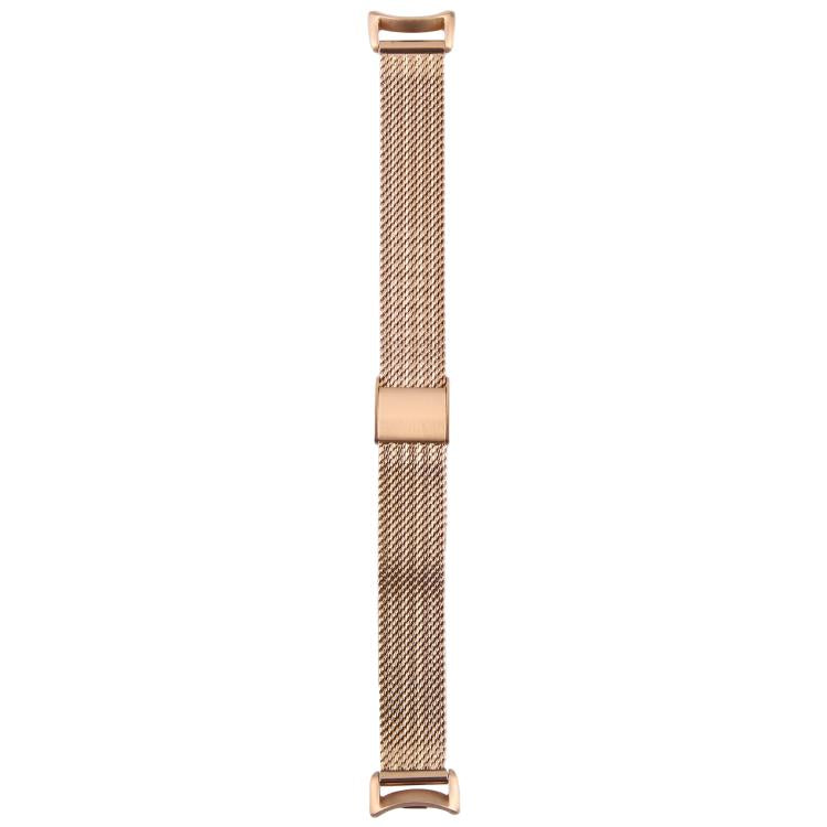 For Xiaomi Smart Band 9 / 8 Integrated Buckle Embossed Milanese Metal Watch Band(Rose Gold) - free shipping - PMC TechLife - Order now!