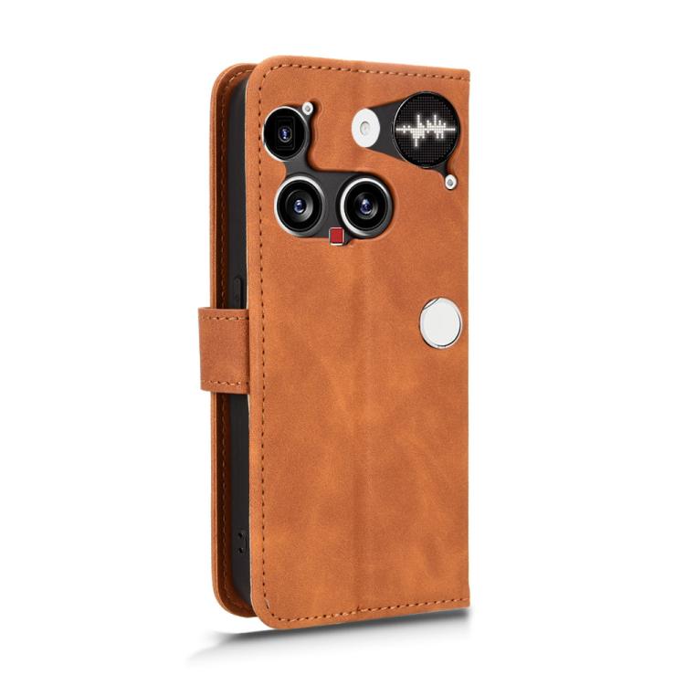 For Nothing Phone 3 Skin Feel Magnetic Flip Leather Phone Case(Brown) - free shipping - PMC TechLife - Order now!
