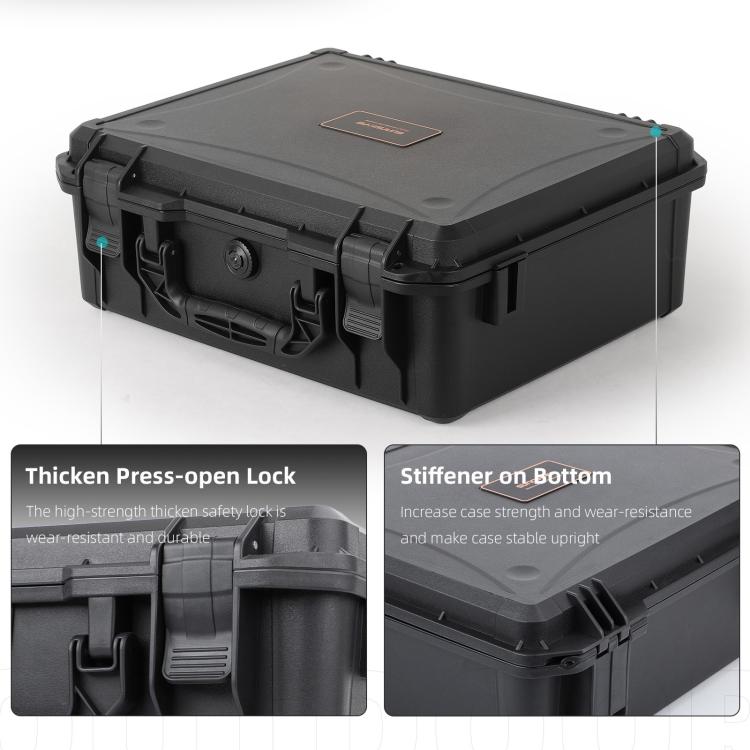 For DJI Mavic 4 Pro Sunnylife Safety Carrying Case Hard Travel Case Large Capacity Waterproof Shock-proof Box(Black) - free shipping - PMC TechLife - Order now!