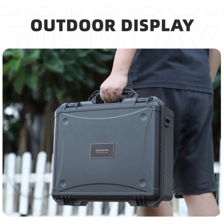 For DJI Mavic 4 Pro Sunnylife Safety Carrying Case Hard Travel Case Large Capacity Waterproof Shock-proof Box(Black) - free shipping - PMC TechLife - Order now!