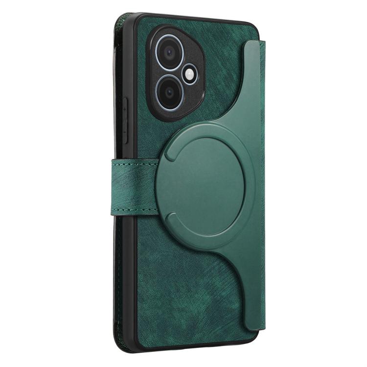 For Honor 400 Global 156.5mm CaseNeo MagSafe RFID Anti-theft Zipper Wallet Retro Leather Phone Case(Green) - free shipping - PMC TechLife - Order now!