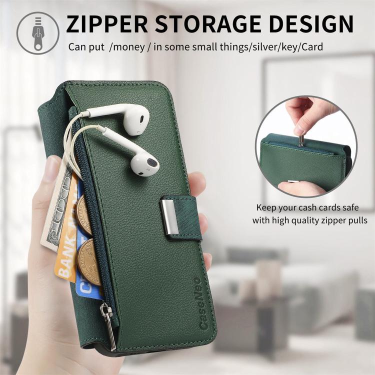 For Honor 400 Global 156.5mm CaseNeo MagSafe RFID Anti-theft Zipper Wallet Retro Leather Phone Case(Green) - free shipping - PMC TechLife - Order now!