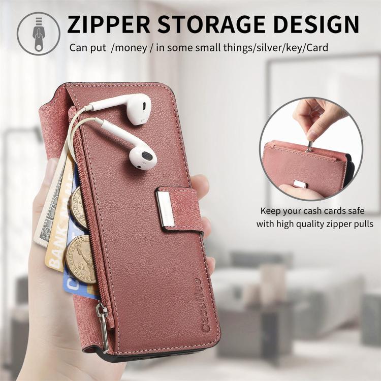For Honor 400 Global 156.5mm CaseNeo MagSafe RFID Anti-theft Zipper Wallet Retro Leather Phone Case(Pink) - free shipping - PMC TechLife - Order now!