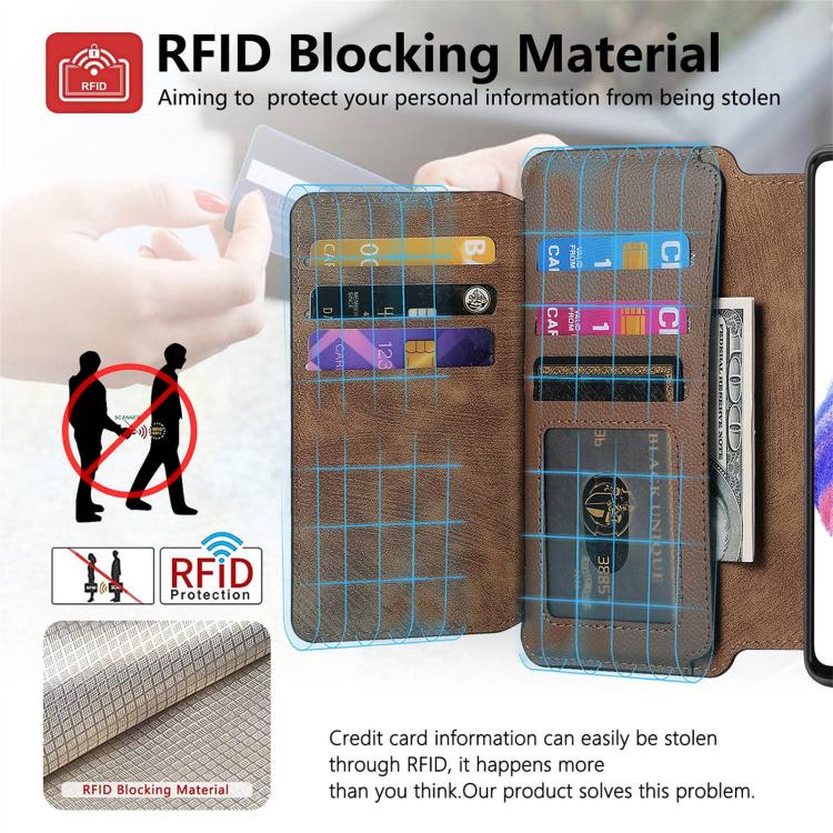 For Honor 400 Pro Global 160.8mm CaseNeo MagSafe RFID Anti-theft Zipper Wallet Retro Leather Phone Case(Brown) - free shipping - PMC TechLife - Order now!