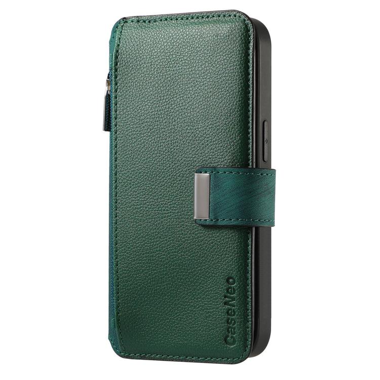 For Honor 400 Pro Global 160.8mm CaseNeo MagSafe RFID Anti-theft Zipper Wallet Retro Leather Phone Case(Green) - free shipping - PMC TechLife - Order now!