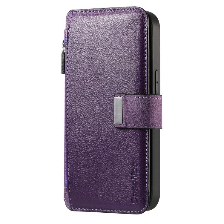 For Honor 400 Pro Global 160.8mm CaseNeo MagSafe RFID Anti-theft Zipper Wallet Retro Leather Phone Case(Purple) - free shipping - PMC TechLife - Order now!