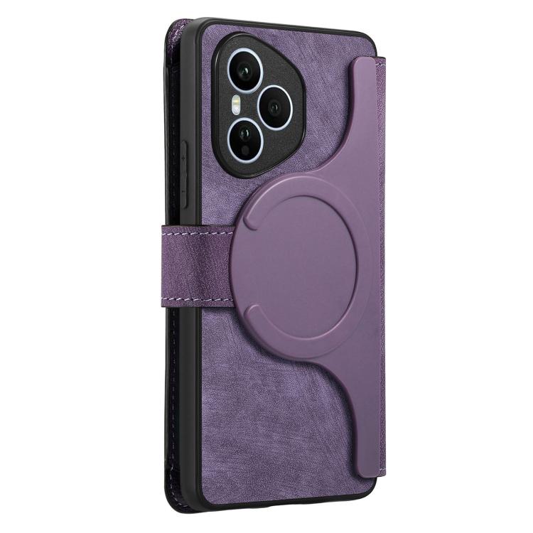 For Honor 400 Pro Global 160.8mm CaseNeo MagSafe RFID Anti-theft Zipper Wallet Retro Leather Phone Case(Purple) - free shipping - PMC TechLife - Order now!