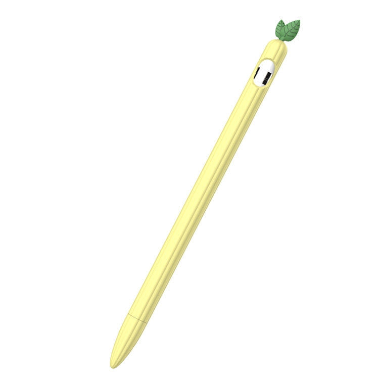 For Apple Pencil 1 Contrasting Color Mint Leaf Silicone Non-slip Protective Cover(Yellow) - Pencil Accessories by PMC Jewellery | Online Shopping South Africa | PMC Jewellery | Buy Now Pay Later Mobicred
