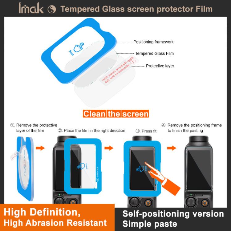 For GoPro Max imak Tempered Glass Film, Self-positioning Version - free shipping - PMC TechLife - Order now!