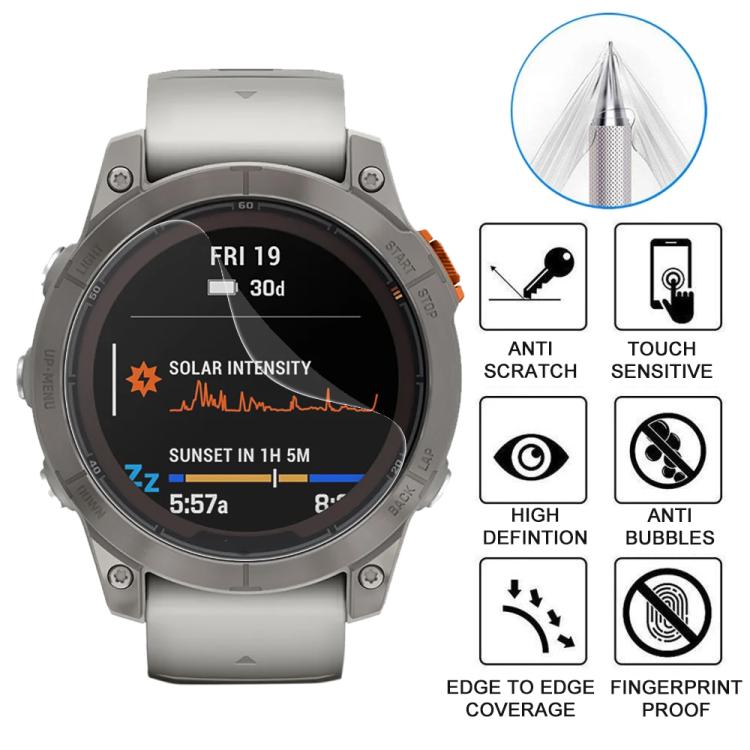 For Garmin Fenix 7 Pro 5pcs xDfind Soft Hydrogel Film Full Cover Front Protector - free shipping - PMC TechLife - Order now!