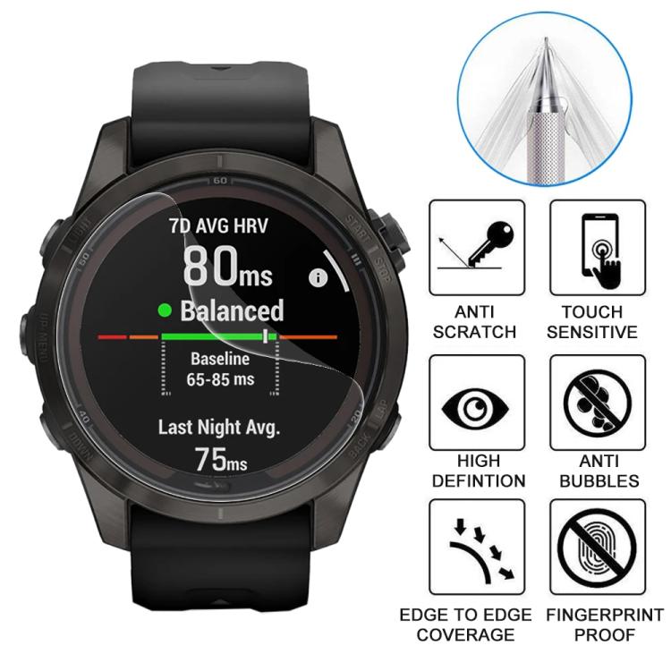 For Garmin Fenix 7s Pro 5pcs xDfind Soft Hydrogel Film Full Cover Front Protector - free shipping - PMC TechLife - Order now!