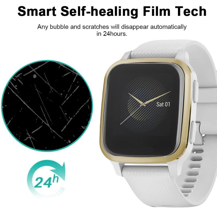 For Garmin Venu SQ 5pcs xDfind Soft Hydrogel Film Full Cover Front Protector - free shipping - PMC TechLife - Order now!
