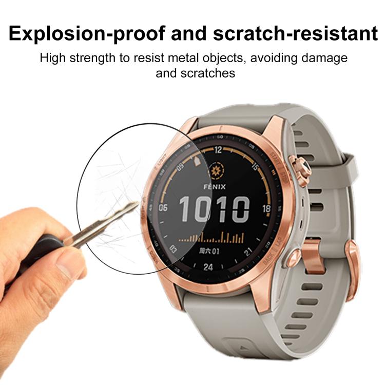 For Garmin Fenix 7s 2pcs xDfind Curved 3D Composite Material Soft Film Screen Protector - free shipping - PMC TechLife - Order now!