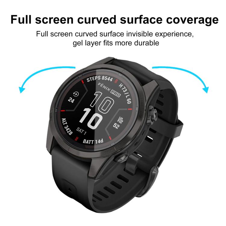 For Garmin Fenix 7s Pro 2pcs xDfind Curved 3D Composite Material Soft Film Screen Protector - free shipping - PMC TechLife - Order now!
