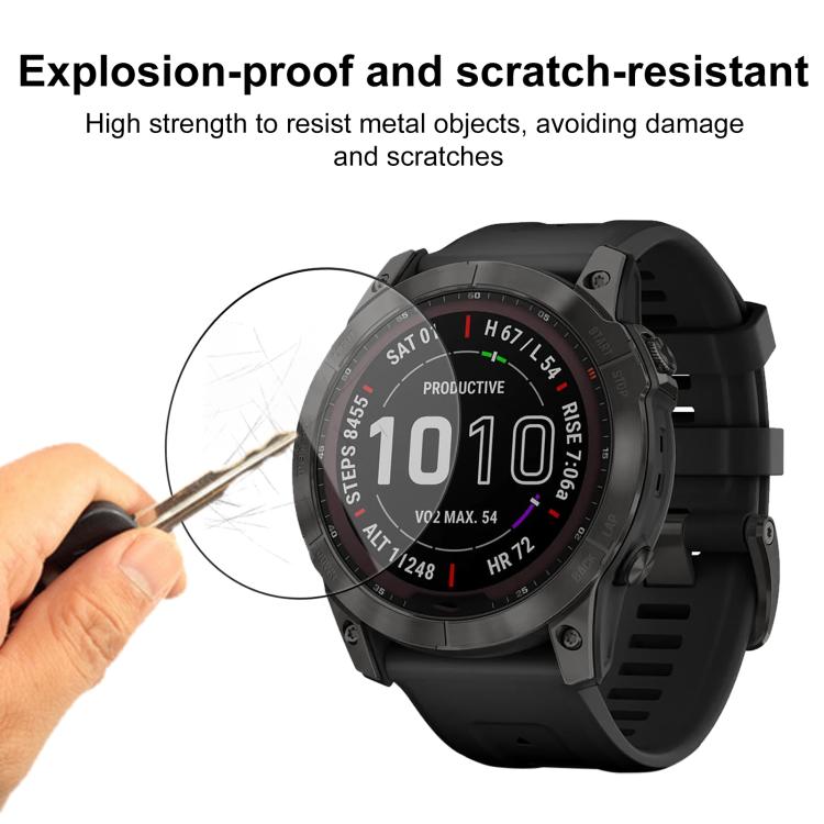 For Garmin Fenix 7X 2pcs xDfind Curved 3D Composite Material Soft Film Screen Protector - free shipping - PMC TechLife - Order now!