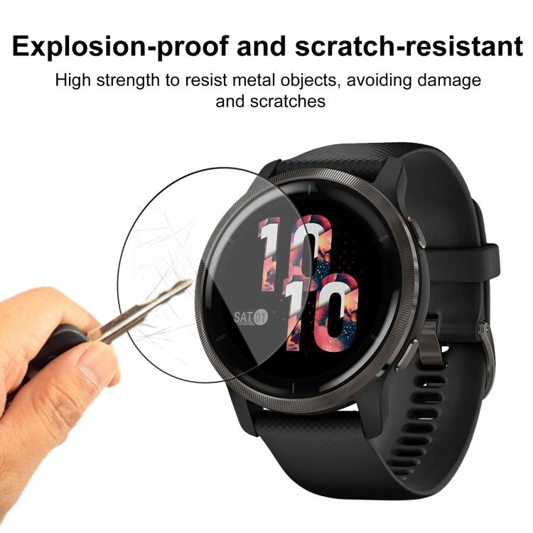 For Garmin Venu 2 2pcs xDfind Curved 3D Composite Material Soft Film Screen Protector - free shipping - PMC TechLife - Order now!