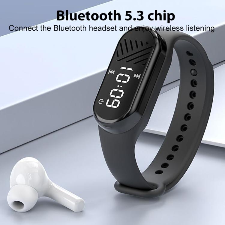 BT5.3 Sports MP3 Watch Supports Micro SD Card, ROM:8GB(Black) - Smart Wristbands by PMC TechLife | Online Shopping South Africa | PMC TechLife | Buy Now Pay Later Mobicred