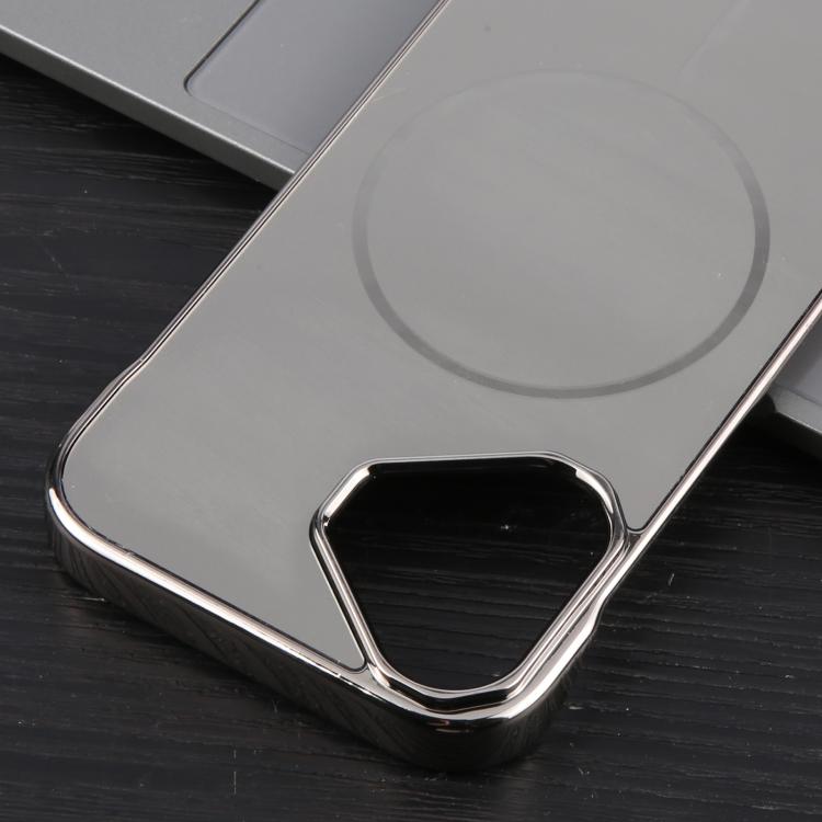 For iPhone 16 Plus Electroplating Frameless Frosted Anti-Glare PC MagSafe Phone Case(Titanium Gray) - free shipping - PMC TechLife - Order now!