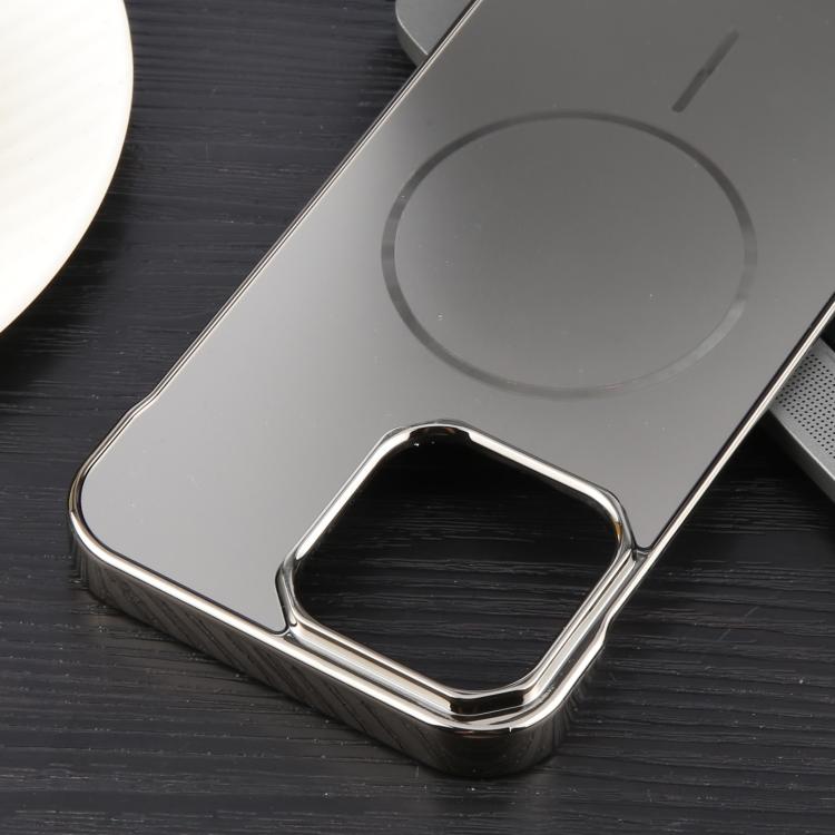 For iPhone 15 Plus / 14 Plus Electroplating Frameless Frosted Anti-Glare PC MagSafe Phone Case(Titanium Gray) - free shipping - PMC TechLife - Order now!