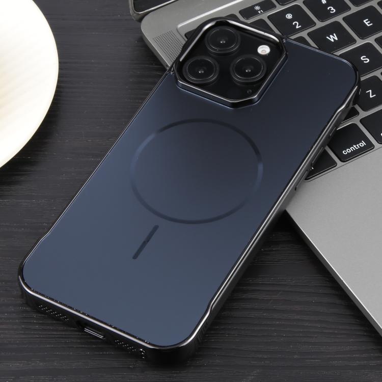 For iPhone 14 Pro Max Electroplating Frameless Frosted Anti-Glare PC MagSafe Phone Case(Black) - free shipping - PMC TechLife - Order now!