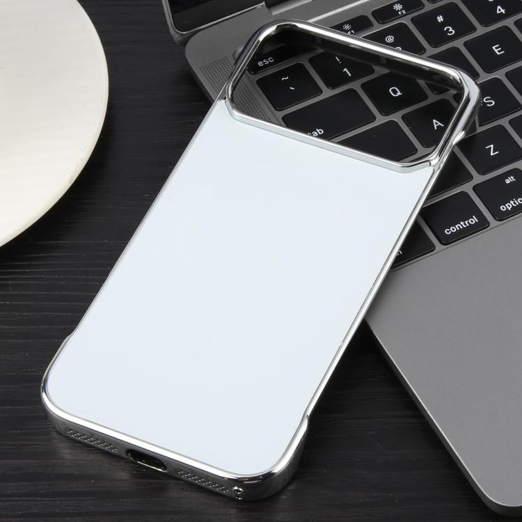 For iPhone 17 Pro Max Electroplating Frameless Frosted Anti-Glare PC MagSafe Phone Case(Silver White) - free shipping - PMC TechLife - Order now!
