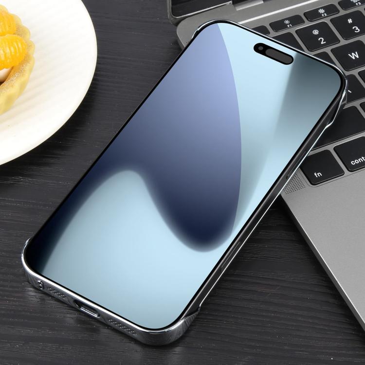 For iPhone 17 Pro Max Electroplating Frameless Frosted Anti-Glare PC MagSafe Phone Case(Silver White) - free shipping - PMC TechLife - Order now!