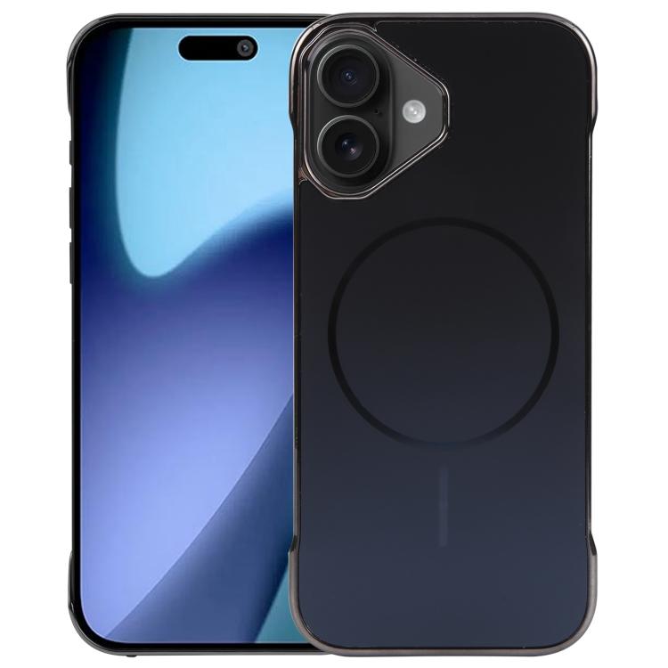 For iPhone 17 Electroplating Frameless Frosted Anti-Glare PC MagSafe Phone Case(Black) - free shipping - PMC TechLife - Order now!