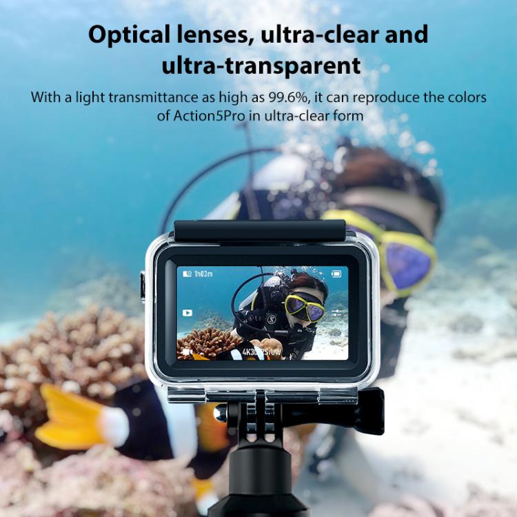 For DJI Osmo Action 5 Pro Magnetic 60m Waterproof Case Diving Case + Gift Kit - free shipping - PMC TechLife - Order now!