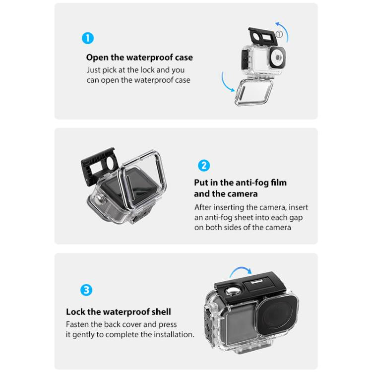 For DJI Osmo Action 5 Pro Magnetic 60m Waterproof Case Diving Case + Gift Kit - free shipping - PMC TechLife - Order now!