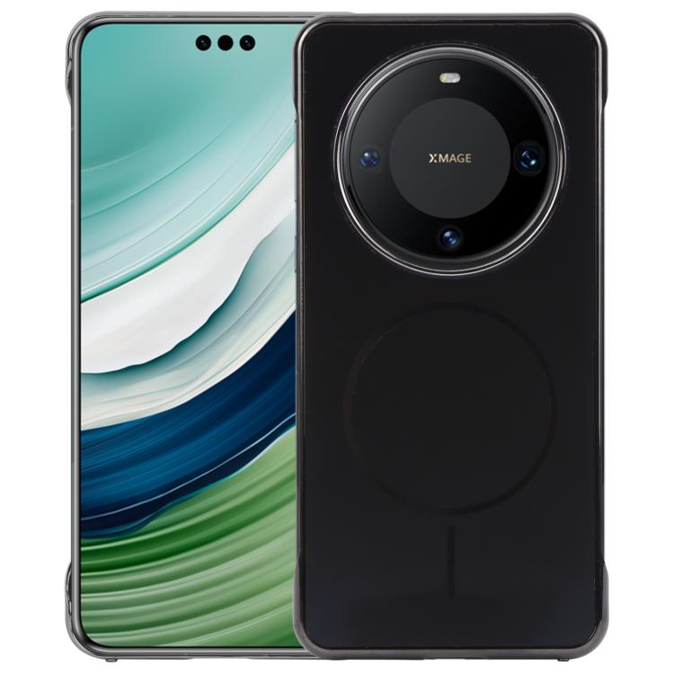 For Huawei Mate 60 Pro Electroplating Frameless Frosted Anti-Glare PC MagSafe Phone Case(Black) - free shipping - PMC TechLife - Order now!