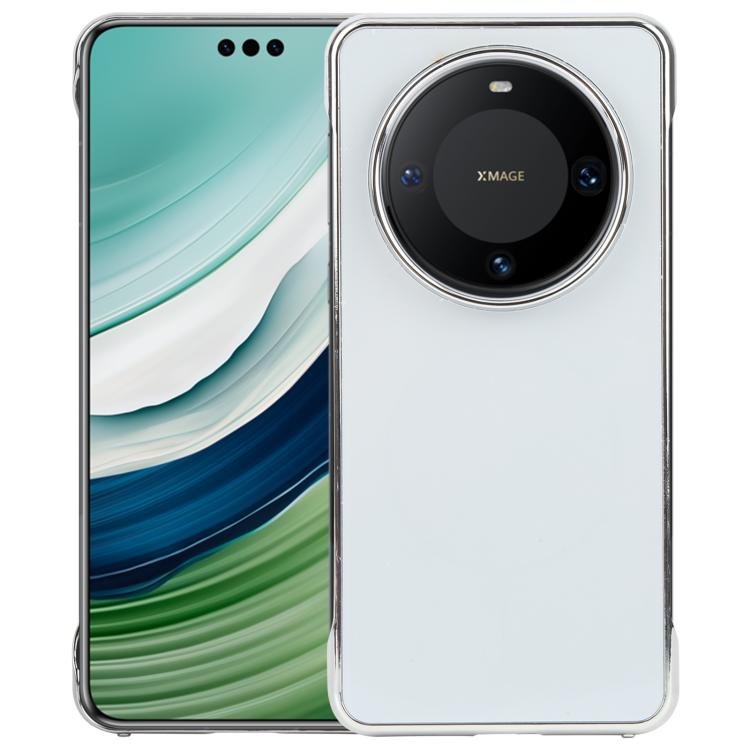 For Huawei Mate 60 Pro Electroplating Frameless Frosted Anti-Glare PC MagSafe Phone Case(Silver White) - free shipping - PMC TechLife - Order now!