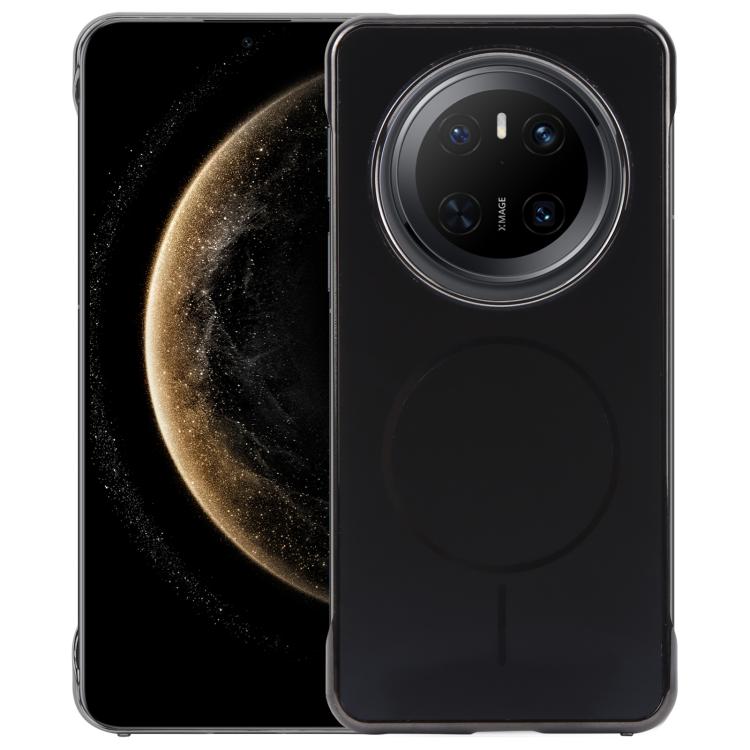 For Huawei Mate 70 Electroplating Frameless Frosted Anti-Glare PC MagSafe Phone Case(Black) - free shipping - PMC TechLife - Order now!