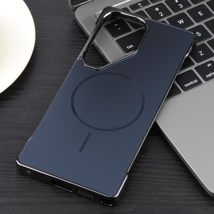 For Samsung Galaxy S24 Ultra 5G Electroplating Frameless Frosted Anti-Glare PC MagSafe Phone Case(Black) - free shipping - PMC TechLife - Order now!